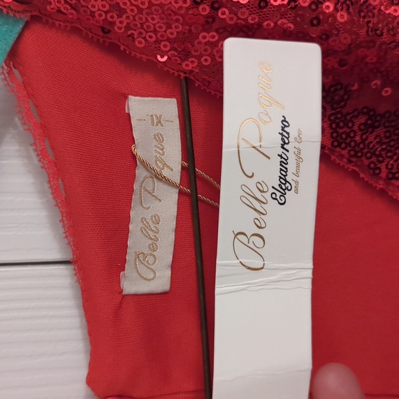 Red sequin cocktail dress, new with tag - Picture 2 of 6